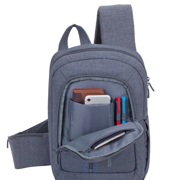 ❤️❤️grey Rivacase laptop sling bag❤️❤️ - Picture 3 of 7
